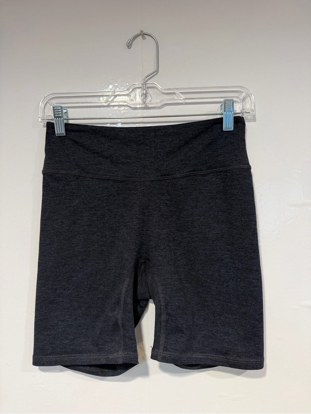 High-Rise Black Blue Isla Movement made in the USA Women’s Athletic Bike Shorts